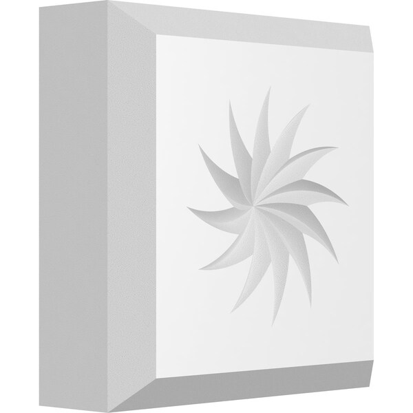 Ekena Millwork Standard Sedgwick Spiral Rosette With Beveled Edge, 3"W x 3"H x 1"P ROSP030X030X100SDG13 - main